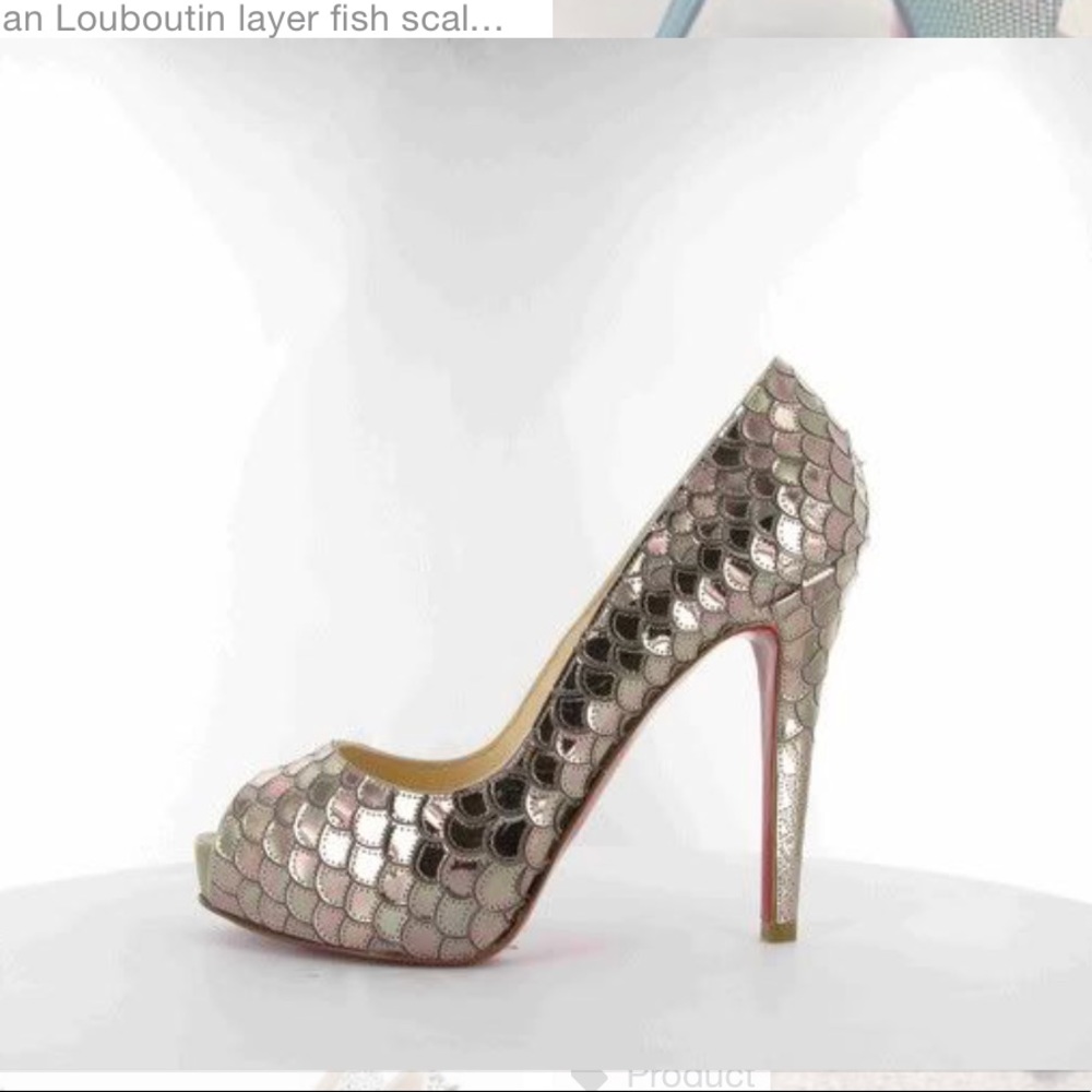 Sold Out Archive Louboutin Fish Scale Sequin Prive Pump 40.5